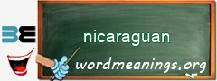 WordMeaning blackboard for nicaraguan